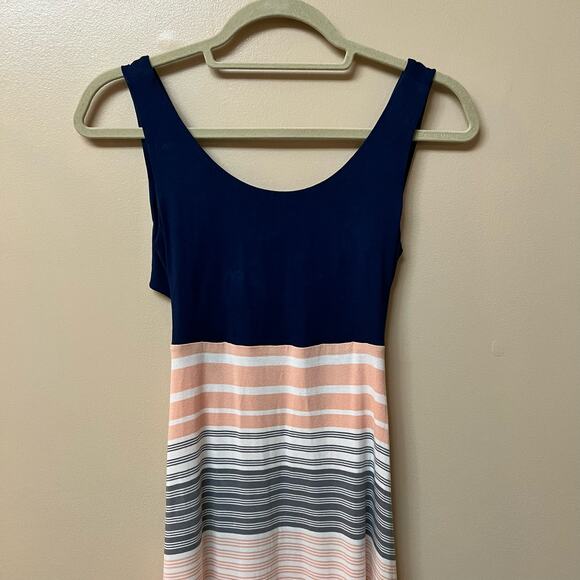 Market & Spruce Color Block Stripe Back Cut-Out Maxi Dress Size XS - Picture 5 of 15